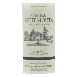 Château Petit Mouta 2018 Graves - Vin rouge de Bordeaux