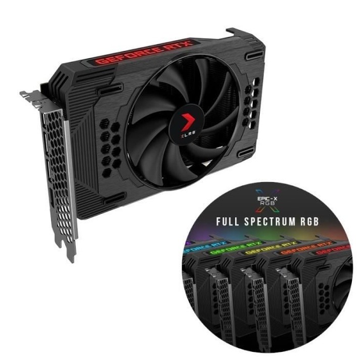 PNY Carte graphique RTX 3060 XLR8 Gaming REVEL EPIX-X RGB Edition - 12