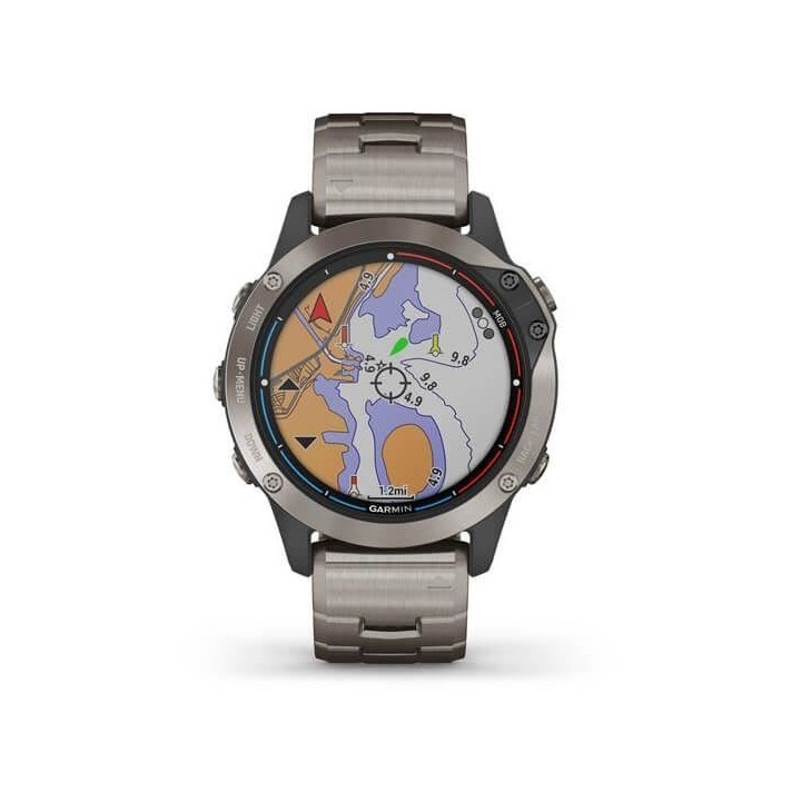 GARMIN Quatix 6 Titanium Montre GPS marine