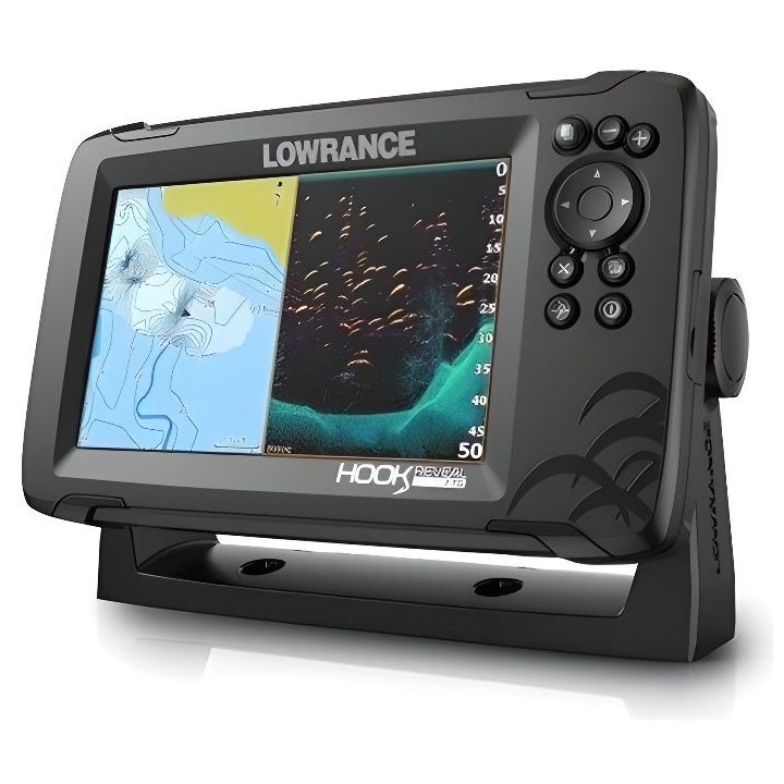 LOWRANCE Hook Reveal 7 Combiné GPS sondeur - Sonde Tripleshot