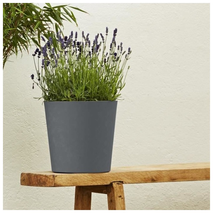 PoeTIC Pot Elément Conique 25 - Ardoise