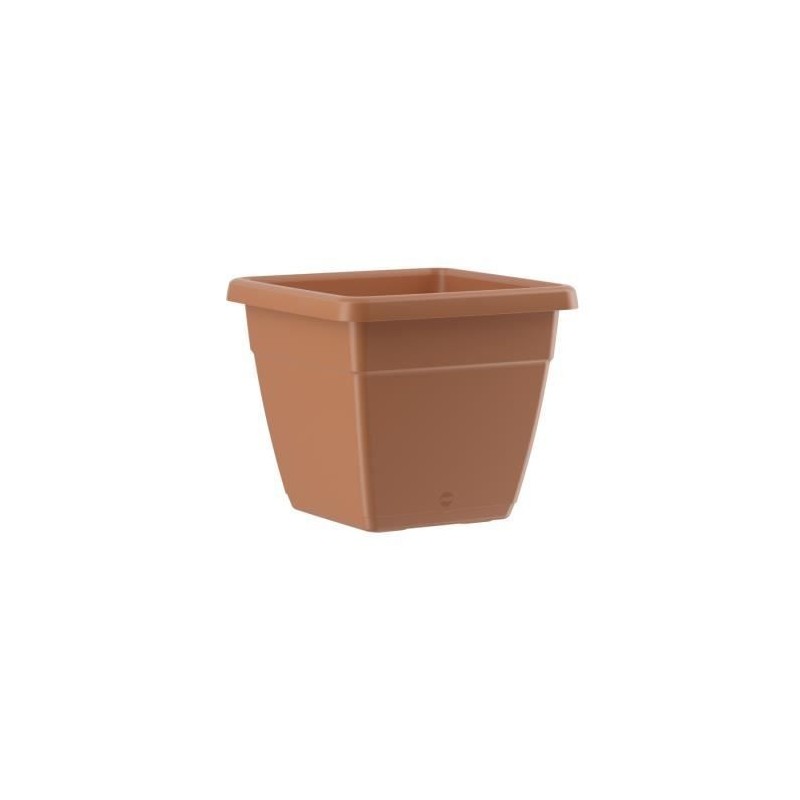 PoeTIC - Bac My City Garden carré 30 terre cuite - 29,6 x 29,6 x 25,6 cm - 13L