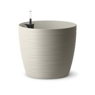 PoeTIC - Pot de fleur Casa Cosy rond gris soie - Ø36 x H 31,5 cm 22,6