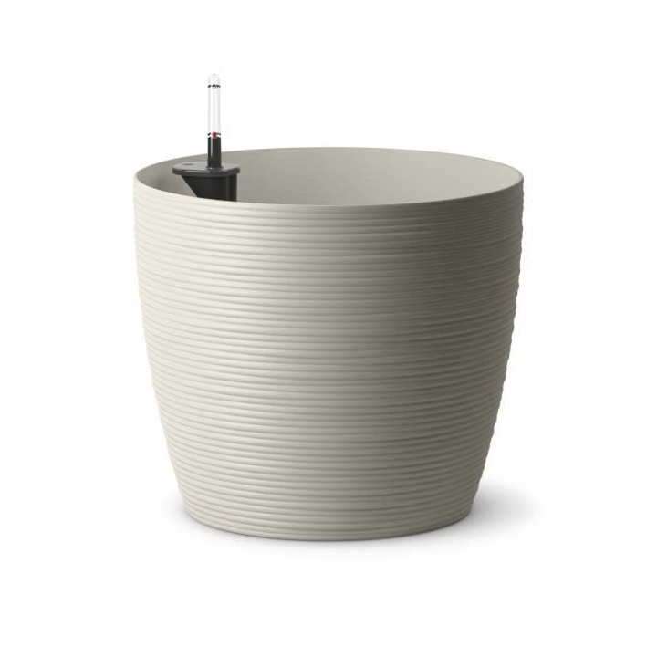 PoeTIC - Pot de fleur Casa Cosy rond gris soie - Ø36 x H 31,5 cm 22,6