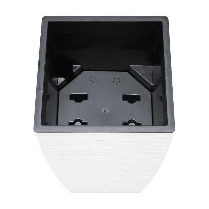 PoeTIC - Bac Casa Cosy carré haut 3058 blanc - L 29,9 x l 29,9 x h 57