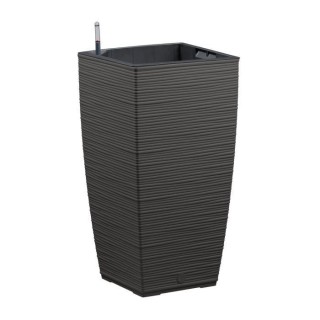 PoeTIC - Pot Bac Casa Cosy carré haut 3058 granite - L 29,9 x l 29,9