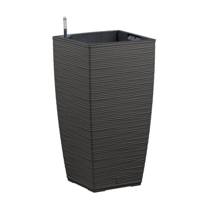 PoeTIC - Pot Bac Casa Cosy carré haut 3058 granite - L 29,9 x l 29,9