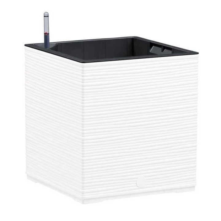 PoeTIC - Bac Casa Cosy carré 30 blanc - L 29,9 x l 29,9 x h 31,3 cm 1