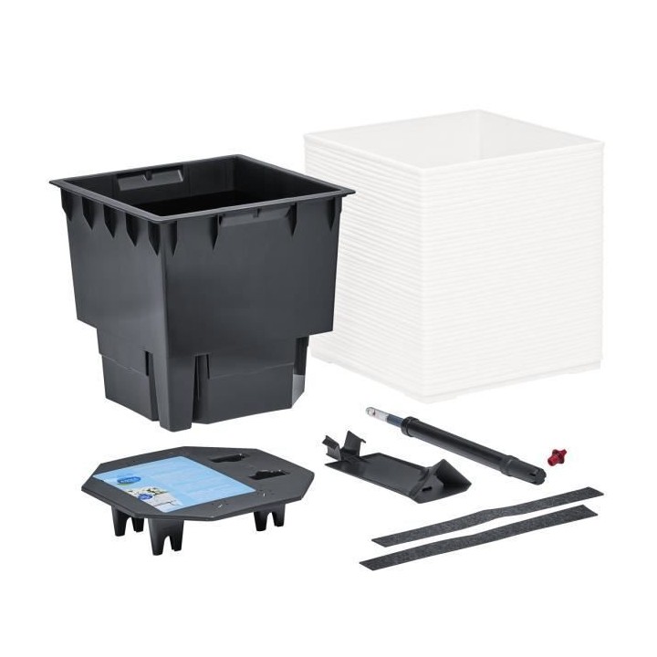 PoeTIC - Bac Casa Cosy carré 30 blanc - L 29,9 x l 29,9 x h 31,3 cm 1