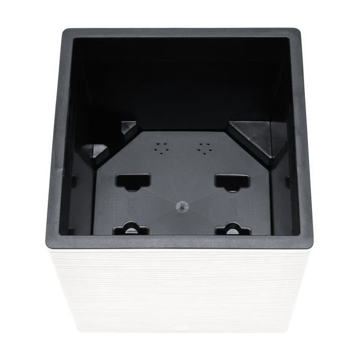 PoeTIC - Bac Casa Cosy carré 30 blanc - L 29,9 x l 29,9 x h 31,3 cm 1