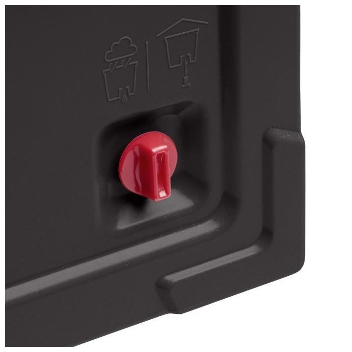 PoeTIC - Bac Casa Mesh carré 30 granite - L 29,9 x l 29,9 x h 31,3 cm