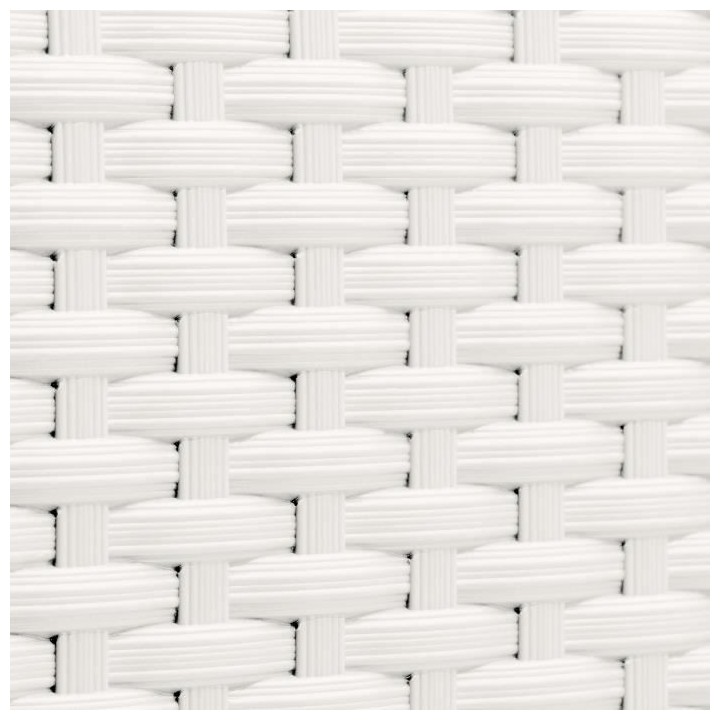 PoeTIC - Bac pot de fleur Casa Mesh carré haut 3058 blanc - L 29,9 x