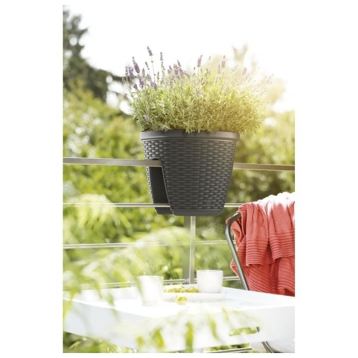 PoeTIC Pot Balustrade Casa Mesh 30 - Granite