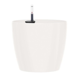 PoeTIC Pot de fleur Casa brillant Rond 25 - Blanc