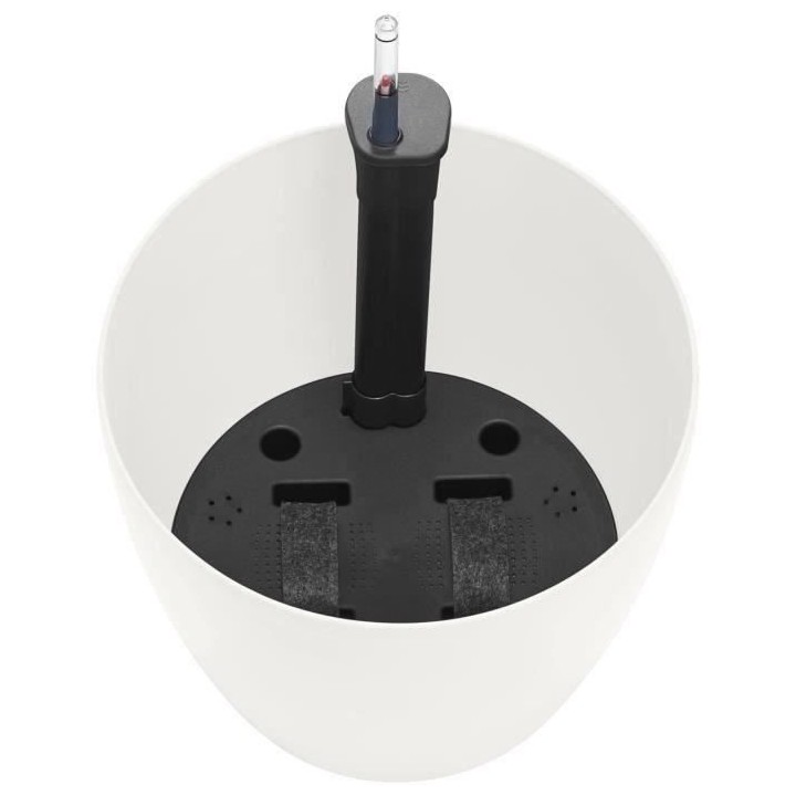 PoeTIC Pot de fleur Casa brillant Rond 25 - Blanc