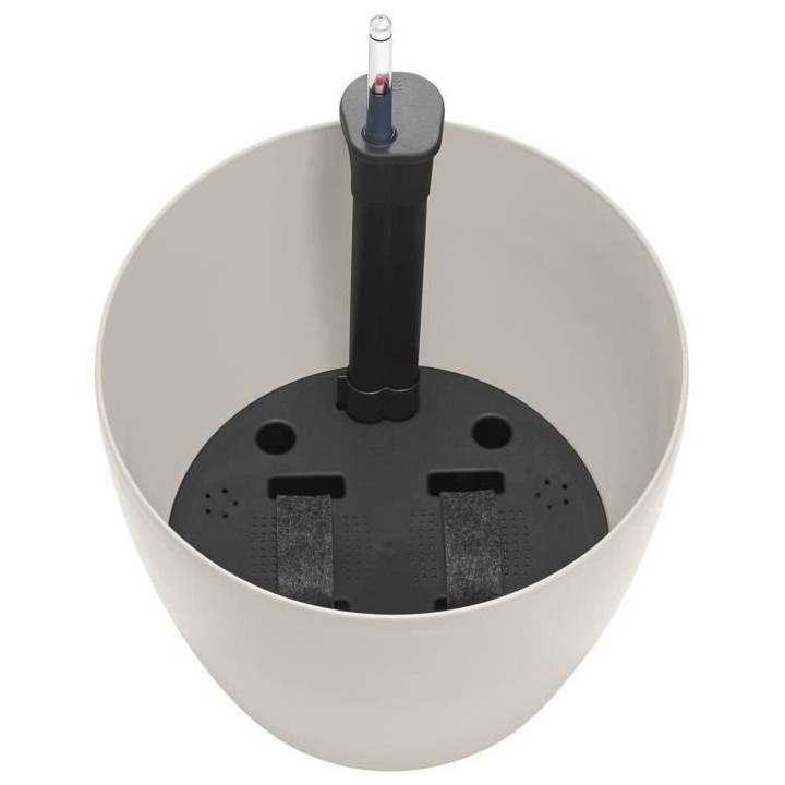 PoeTIC Pot Casa brillant Rond 30 - Gris soie