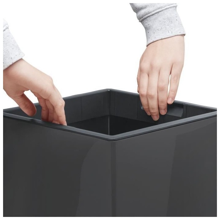 PoeTIC Bac Casa brillant Carré Plus 3058 - Granite