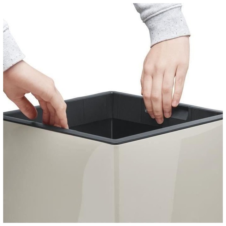 PoeTIC Bac Casa brillant Carré Plus 3058 - Gris soie