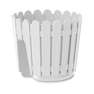 PoeTIC - Pot balustrade Landhaus 30 blanc - Ø29,5 x 26,5 cm avec vis