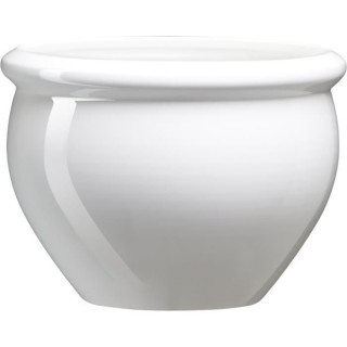 PoeTIC - Pot de fleur Siena Nobile 38 blanc effet gloss - Ø38 x H29 c