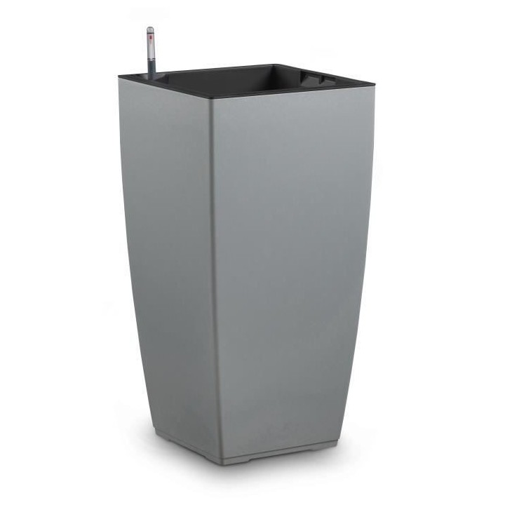 PoeTIC - Bac Casa Authentic carré haut 3058 ciment - L 29,9 x l 29,9