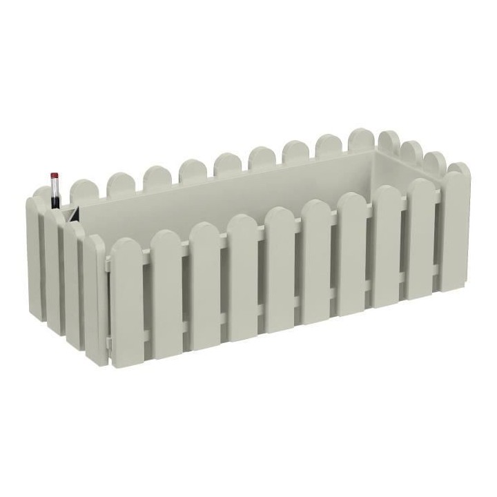 PoeTIC - Jardiniere Landhaus 50 gris soie avec réserve d'eau - 46,6x1