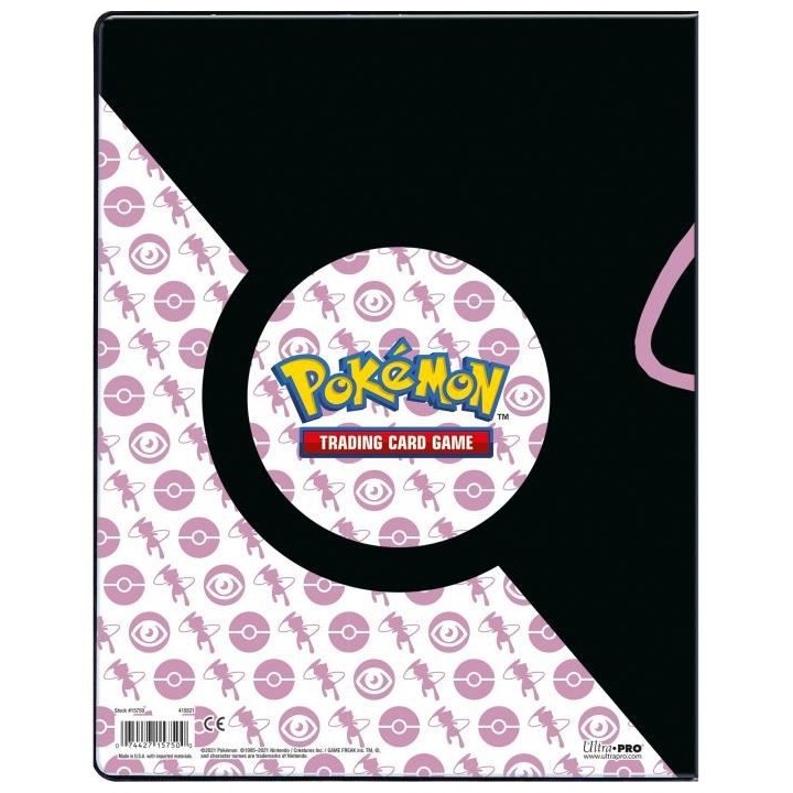 Pokémon : Pack Portfolio Mew Noir 180C | Age: 6+| Nombre de joueurs: