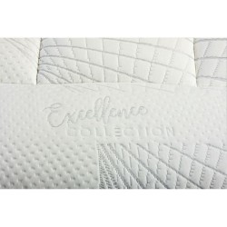 EXELLENCE COLLECTION Memo Ensemble matelas + sommier 140 cm - 600 Ressorts - 30 cm - 9 Zones - 3 cm mémo 52kg