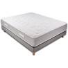 EXELLENCE COLLECTION Premium Ensemble matelas + sommier 160 cm - 720 Ressorts - 30 cm - 9 Zones - 4 cm Gel Ocean Blue - Ferme