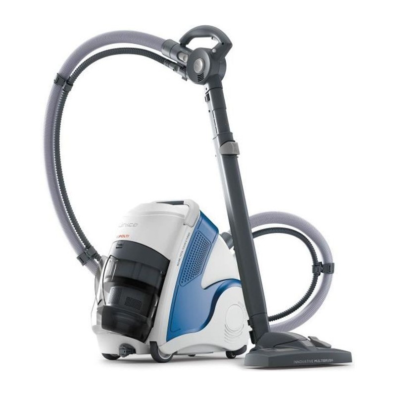 POLTI Unico MCV80 Total Clean & Turbo Multifonction 3 en 1 Aspirateur Nettoyeur Vapeur - Sans sac - 6 bars - 72 dB - 2 200 W