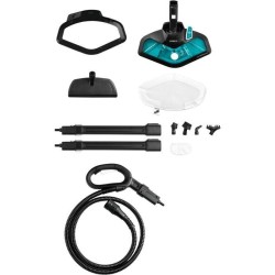 POLTI VAPORETTO SMART 100 T - Nettoyeur vapeur - autonomie illimitée - 4 BAR - 110g/min - 1500W - 9 accessoires - Turquoise