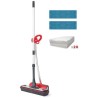 POLTI MOPPY RED EXTRA DUST - Balai vapeur sans fil multi-surfaces - 1500 W - Réservoir 0,7 L - Rouge