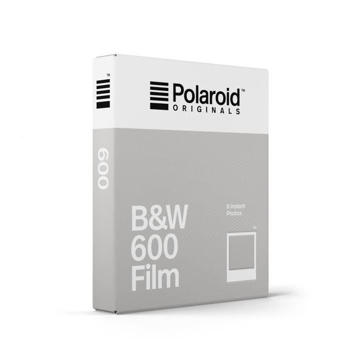 Polaroid - Films instantanés noir & blanc 600 - Pack de 8 films - ASA