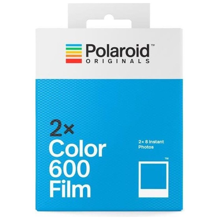 Polaroid - Double pack de films instantanés couleur 600 - 16 films -