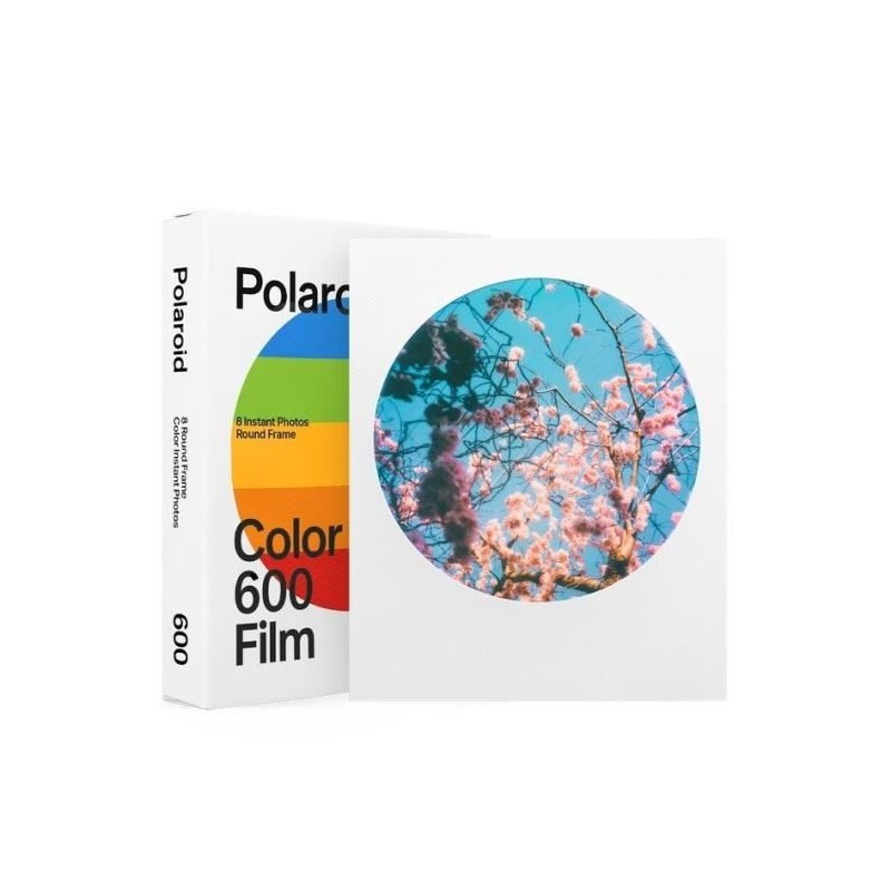 Polaroid 600 Films couleur – Round Frame - pack de 8 films