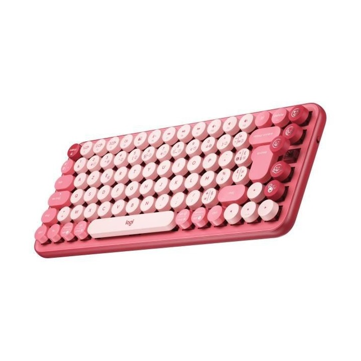 Clavier Sans Fil Logitech POP Keys Mécanique avec Touches Emoji Perso