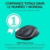 LOGITECH - Souris sans fil optique - M185 Rouge