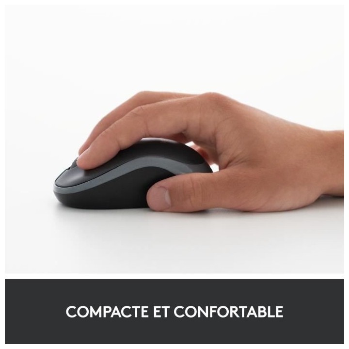 LOGITECH - Souris sans fil optique - M185 Rouge