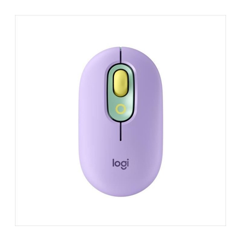 Souris Sans Fil Logitech POP Mouse avec Emojis Personnalisables, Bluetooth, USB, Multidispositifs - Menthe