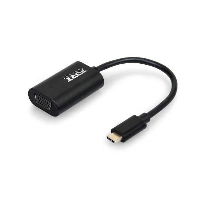 PORTDESIGNS Convertisseur USB Type C vers VGA - Compatible Windows / M
