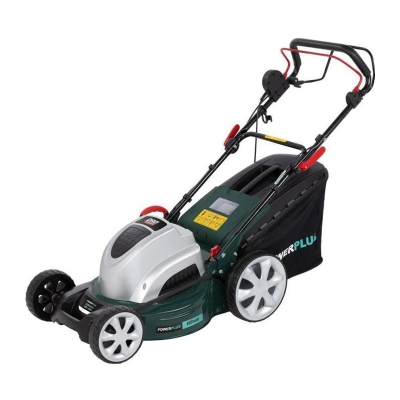 Tondeuse électrique autotractée - POWERPLUS - 1800W - 46 cm de coupe - Mulching