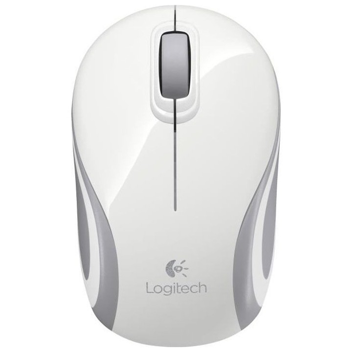 LOGITECH - Souris mini sans fil optique M187 - Blanc