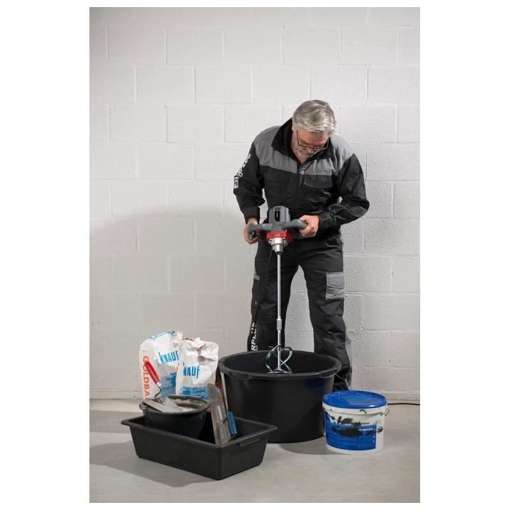 POWERPLUS Mélangeur a béton / peinture 1200 W POWE80070 avec agitate