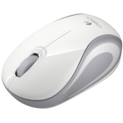 LOGITECH - Souris mini sans fil optique M187 - Blanc