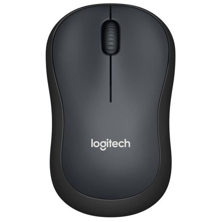 LOGITECH Souris Silencieuse M220 Silent - Sans Fil - Gris/Noir