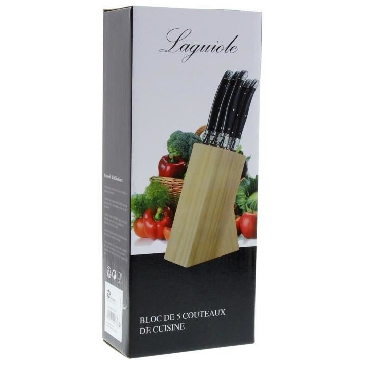 PRADEL EXCELLENCE - Bloc 5 couteaux de cuisine laguiole
