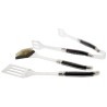 Coffret Barbecue 3 pieces, Inox et manche ABS -PRADEL EXCELLENCE - Brosse, pince et spatule ajourée.