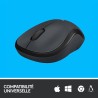 LOGITECH Souris Silencieuse M220 Silent - Sans Fil - Gris/Noir