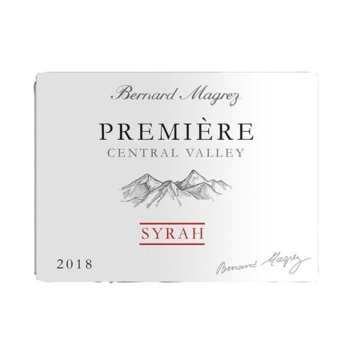 BERNARD MAGREZ Premiere Syrah 2018 Central Valley - Vin rouge de Calif