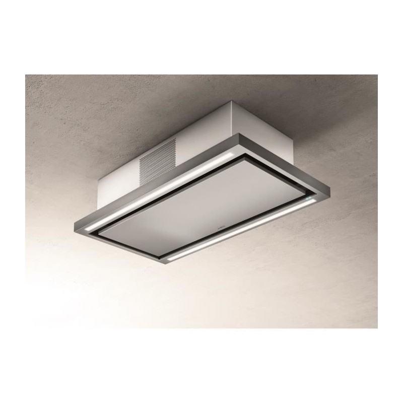 Hotte de plafond ELICA Cloud seven IX / F / 90 PRF0141953 - L 90 cm - Inox - Recyclage - 760 m³ air / h max - 3 vitesses